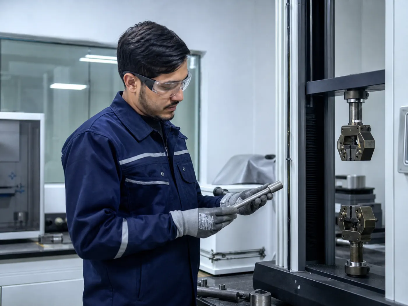 Steel quality testing laboratory